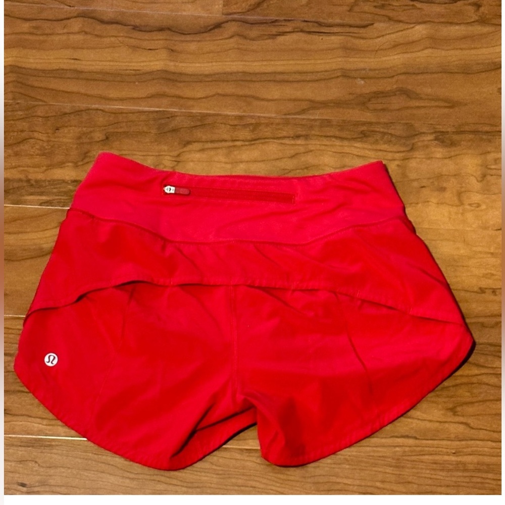LULULEMON Speed Up Mid Rise 4” Shorts Red Women’s 2